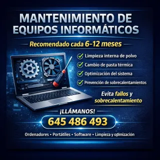 Mantenimiento de equipos informáticos