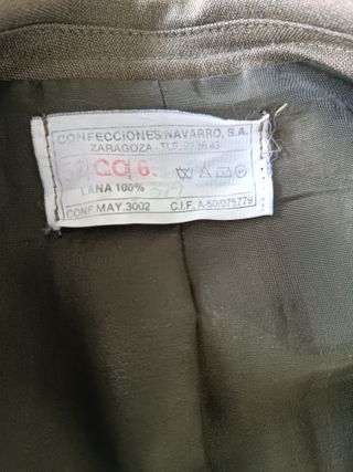 Chaqueta Militar Ejército de Tierra Original