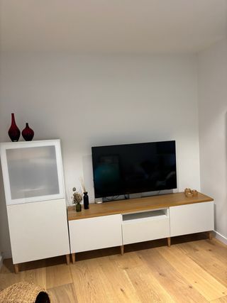 Mueble TV IKEA BESTÅ Encimera Roble