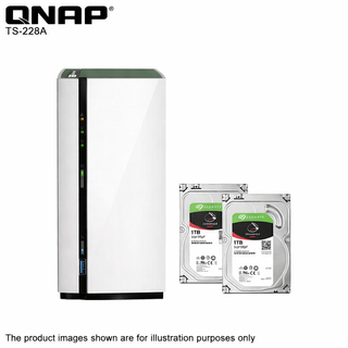 QNAP TS-228A NAS 2 bahías + 2x 1TB