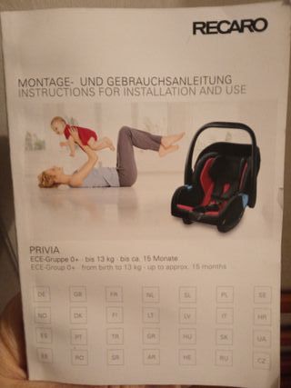 Silla Coche Recaro Privia