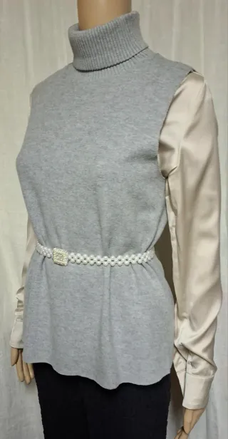 Zara Maglione Girocollo Senza Maniche