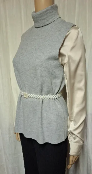 Zara Maglione Girocollo Senza Maniche