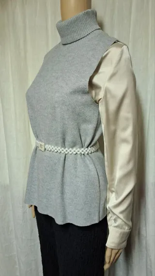 Zara Maglione Girocollo Senza Maniche