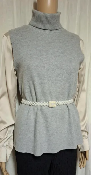 Zara Maglione Girocollo Senza Maniche