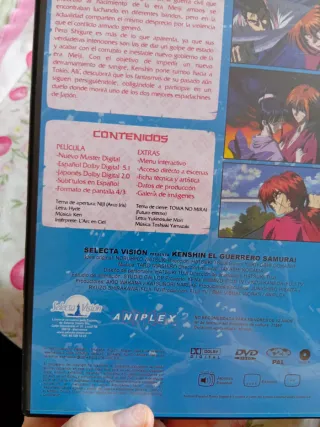 DVD Manga Kenshin El Guerrero Samurai.