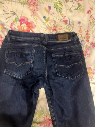 Pantalón vaquero niña azul