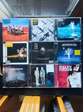 Lote 9 CDs Muse, OneRepublic, Nelly Furtado