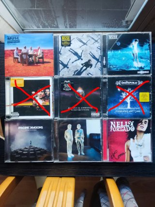 Lote 6 CDs Muse, OneRepublic, Nelly Furtado