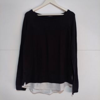 Jersey Esmara Negro Efecto Camisa Talla M