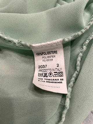 Vestido verde estampado floral