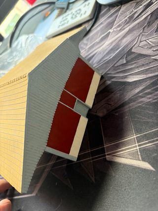 Casa granero trenes hecha a mano