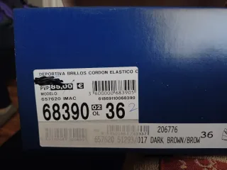 Zapatillas IMAC Beige y Dorado Talla 36