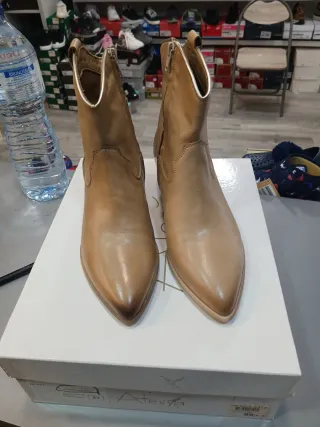 Botines mujer Alesya beige talla 37 estilo vintage