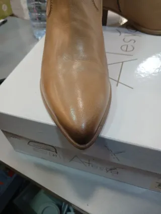 Botines mujer Alesya beige talla 37 estilo vintage