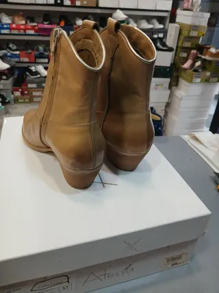 Botines mujer Alesya beige talla 37 estilo vintage