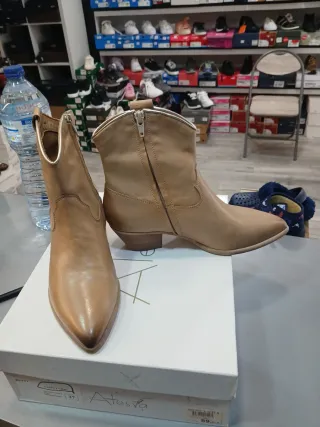 Botines mujer Alesya beige talla 37 estilo vintage