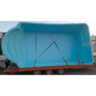 Piscina prefabricada poliéster azul