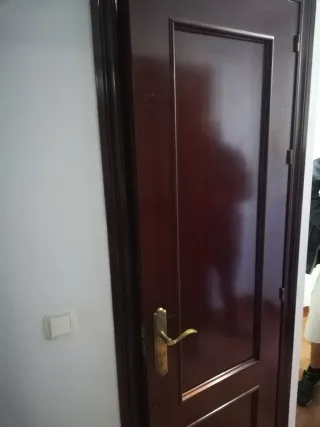 Puertas de madera con cristal
