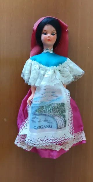 Bamboline souvenir vintage, set 4 pezzi