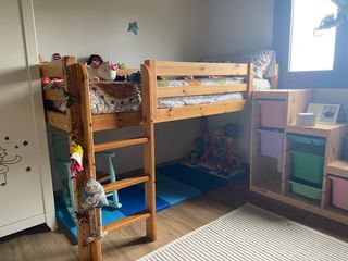 Litera madera con tobogán