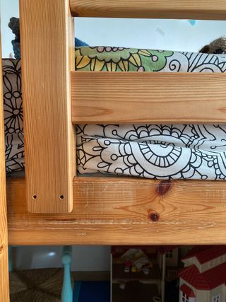 Litera madera con tobogán