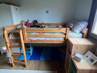 Litera madera con tobogán