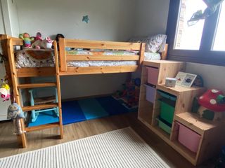 Litera madera con tobogán