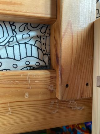 Litera madera con tobogán