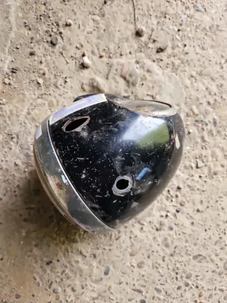 Faro de moto antiguo con velocímetro ISO GT Y OTRA