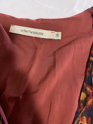 Vestido gasa boho estampado