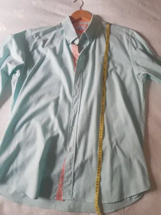 Camisa verde claro caballero