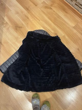 Abrigo reversible gris talla S.