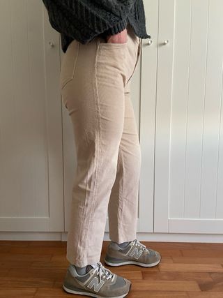 Pantalón beige de pana