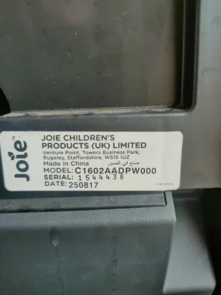 Silla coche Isofix Joie gris