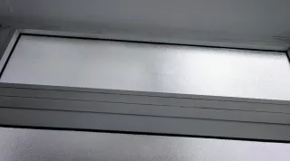 Tapa de aluminio blanco para panel fijo