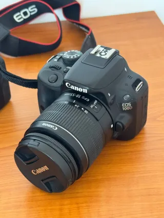 2 Cámaras Canon EOS 100D + Objetivos