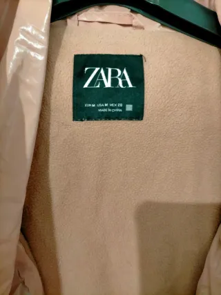 Chaqueta Zara oversize rosa palo T-M.