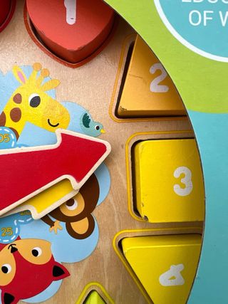 Reloj de Madera Educativo para Niños