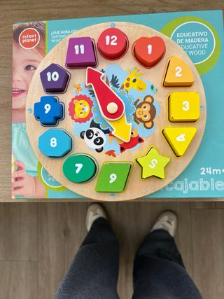 Reloj de Madera Educativo para Niños