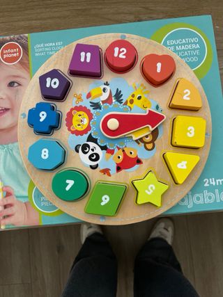 Reloj de Madera Educativo para Niños
