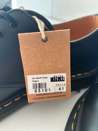 Zapato Dr Martens 1461 Negro
