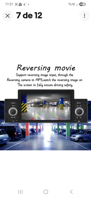 Radio Coche Pantalla Bluetooth 5.1 Mirror Link