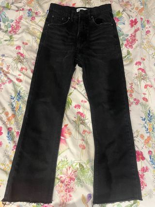 Pantalón vaquero negro niña Pull and Bear
