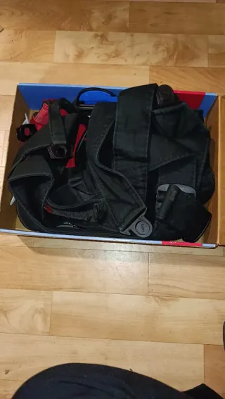 Portabebés BabyBjörn Active Negro/Rojo