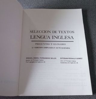 Selección De Textos Lengua Inglesa