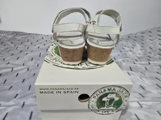 Sandalias Panamá Jack Talla 37 Blancas