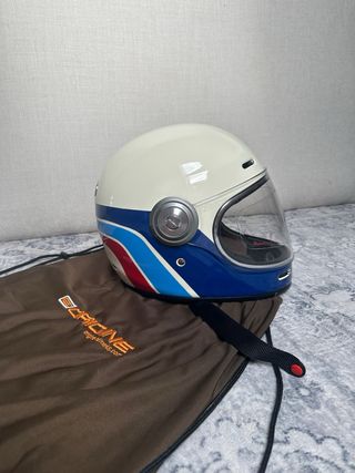 Casco Moto Integral Vintage ECE Homologado