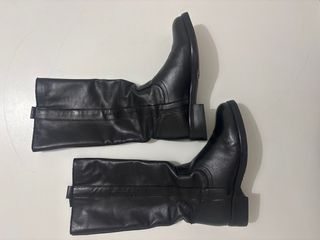 Stivali in vera pelle neri