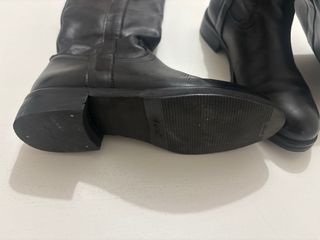 Stivali in vera pelle neri